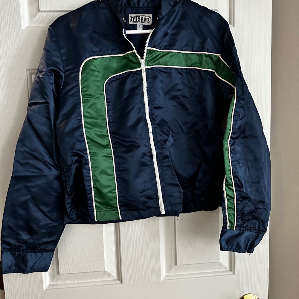 90s blue and green jacket